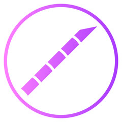 sharpened bamboo gradient icon