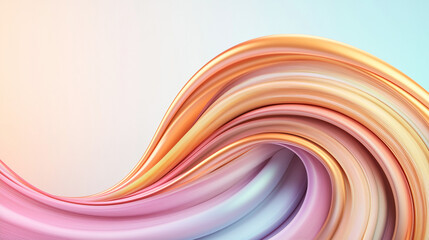 Abstract colorful wave pattern in soft gradient tones  