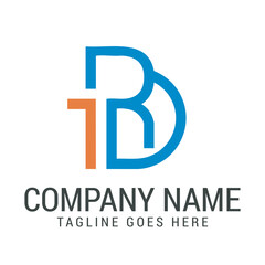 Obraz premium Creative Letter RD or DR Send and Grow Vector Logo Design Templets. 標誌設計, ロゴデザイン, Diseño de logotipo