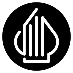 halal glyph icon