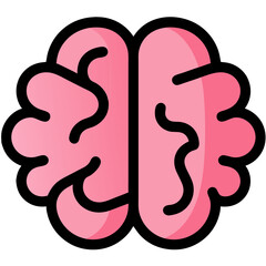 Obraz premium Futuristic AI Brain Icon: Symbol of Artificial Intelligence