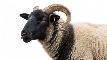 Fototapeta premium Many types of Sheep are not the same, isolated transparent background