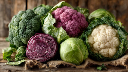 Fresh colorful vegetables in artistic arrangement, celebrating natural vibrancy and healthy living