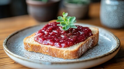 Sweet berry toast, perfect breakfast