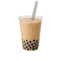 cup of cold coffee isolated on Transparent background 
