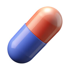 pill on white background