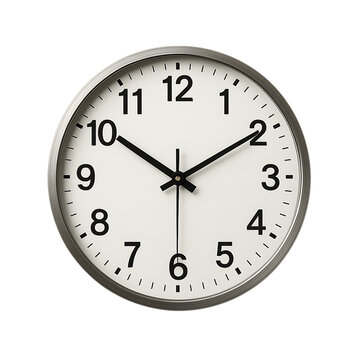 wall clock isolated on Transparent png background 