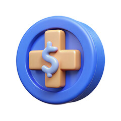blue 3d button with numbers