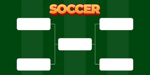 Fototapeta premium Design Creative Tournament Bracket Vector