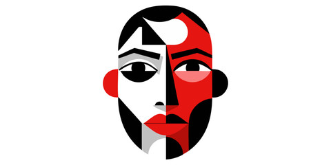 Abstract Geometric Portrait