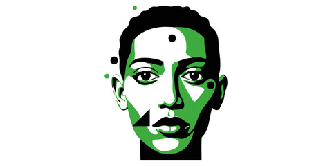 Abstract Geometric Portrait