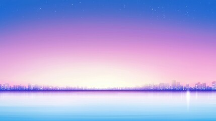 Fototapeta premium Dusk Twilight cityscape with office lights illuminating the urban horizon.