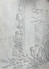 Łódka nad rzeka  © mizaemei