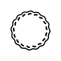 Circle clip art design on plain white transparent isolated background for card, shirt, hoodie, sweatshirt, apparel, tag, mug, icon, poster or badge