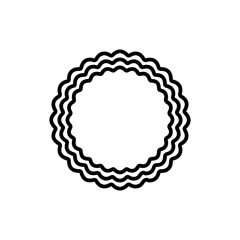 Circle clip art design on plain white transparent isolated background for card, shirt, hoodie, sweatshirt, apparel, tag, mug, icon, poster or badge