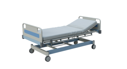 Isolated Hospital Bed