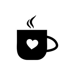 Coffee clip art design on plain white transparent isolated background for card, shirt, hoodie, sweatshirt, apparel, card, tag, mug, icon, poster or badge