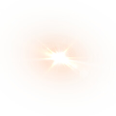 Lens glare and glowing ray with flare beam overlay creates an illuminated abstract background with bright starlight and sunshine sparkle perfect for vibrant magic or festive optical design