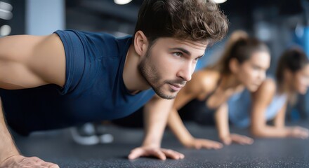 Engaging in a Fitness Routine with Push-Ups