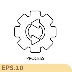 process icons  symbol vector elements for infographic web