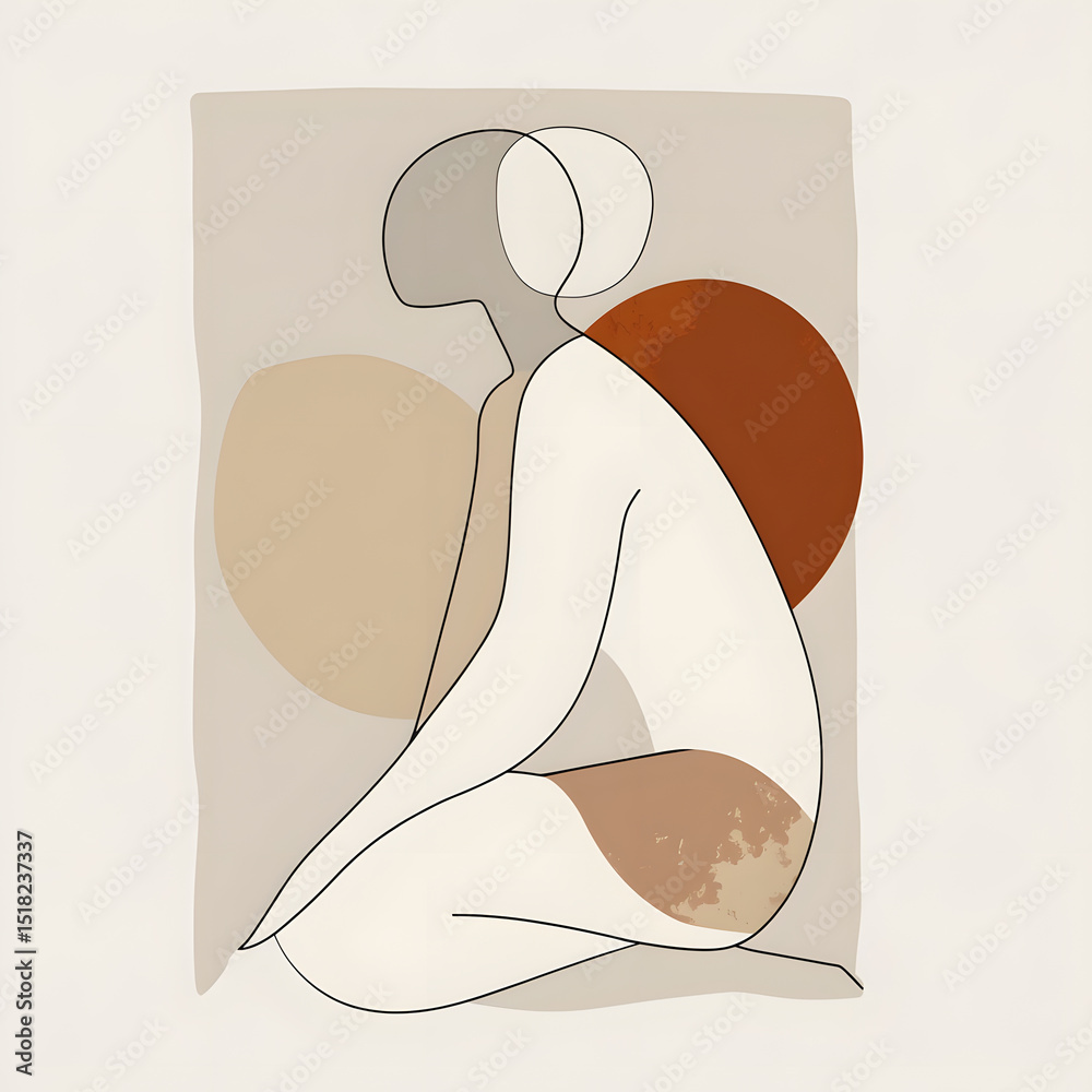 Fototapete professional warm designer profile image crafted minimalist typographic design only no illustrations