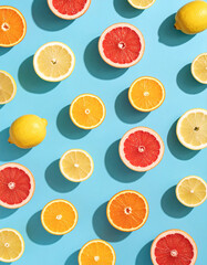 Summer citrus fruit still life photograph