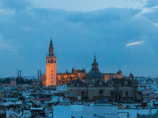 Naklejka premium View from the Metropol Parasol in Seville, Spain