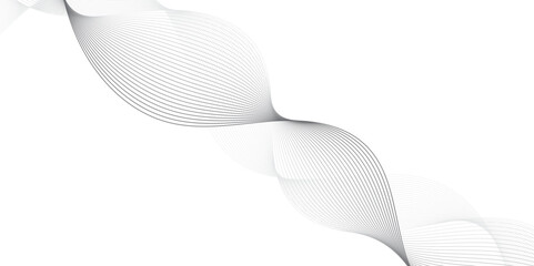 Fototapeta premium Abstract Vector Composition of Wave Lines on Transparent Background –Perfect for Use in Digital Science Themes, Network Technology Designs, Machine Learning Infographics, and UI Concepts 