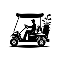 golf cart Silhouette