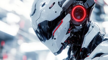 Close-up of AI decision node close-up, high detail, futuristic aesthetic, trending technology background