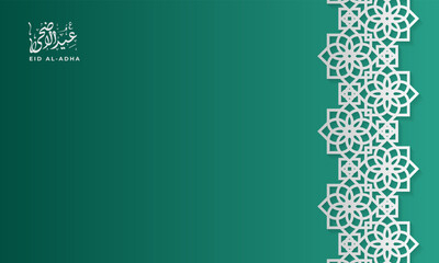 Eid Al Adha Banner Design Vector Illustration, Islamic Background for Muslim Community Festival