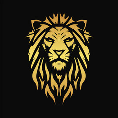 lion head logo, lion head vector illustration is good for company logo