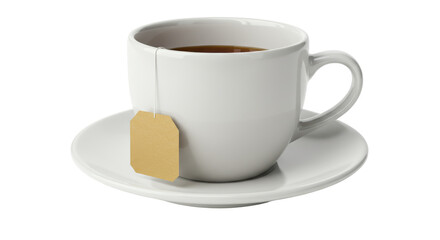 Isolated Cup of Tea with Teabag