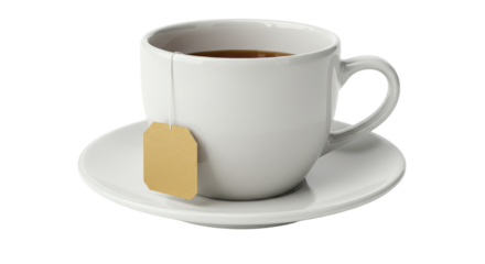 Isolated Cup of Tea with Teabag