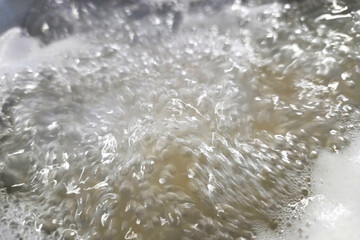 Boiling Water Close-Up for Cooking and Culinary Use
