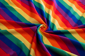 Bandera de LGBT con detalles de tela y muy buena textura ideal para fondos y/o banners