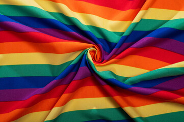 Bandera de LGBT con detalles de tela y muy buena textura ideal para fondos y/o banners