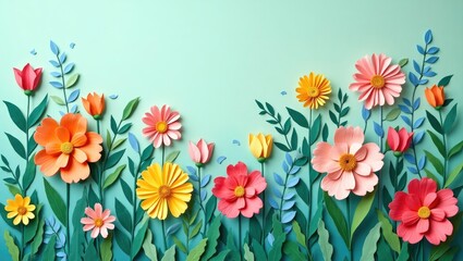 spring flowers background