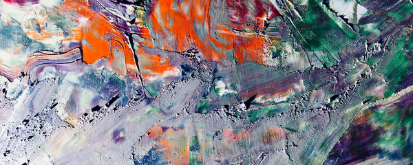 Abstract art background . Hand painting artwork on canvas .