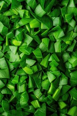 Obraz premium Green moss-like material on board