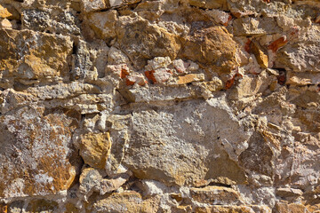 Rustic Stone Wall Texture for Architectural and Design Backgrounds