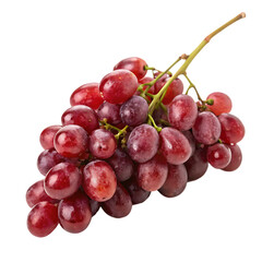 Fototapeta premium A grape bunch red isolated on a transparent background