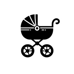 baby stroller silhouette