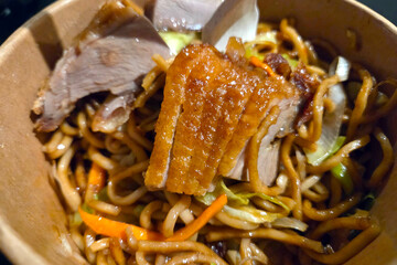 Delicious Takeout Noodles with Tender Roasted Duck for Asian Cuisine Enthusiasts