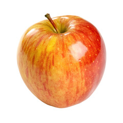 A honeycrisp apple isolated on a transparent background
