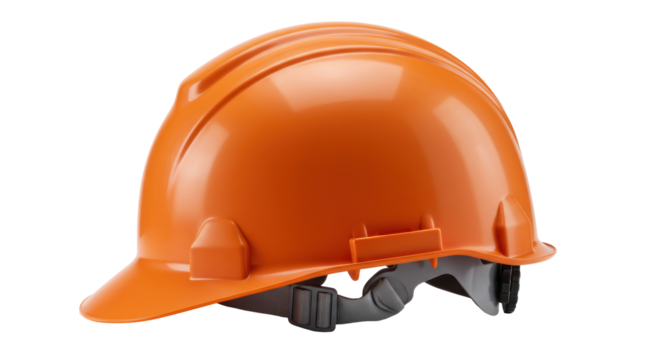 Isolated orange hard hat