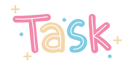 planner text sticker task