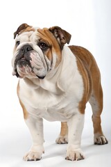 Obraz premium bulldog puppy isolated on white