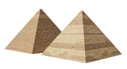 Isolated Egyptian Pyramids