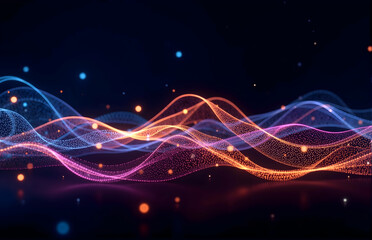 Dynamic Abstract Lines in Dazzling Colors